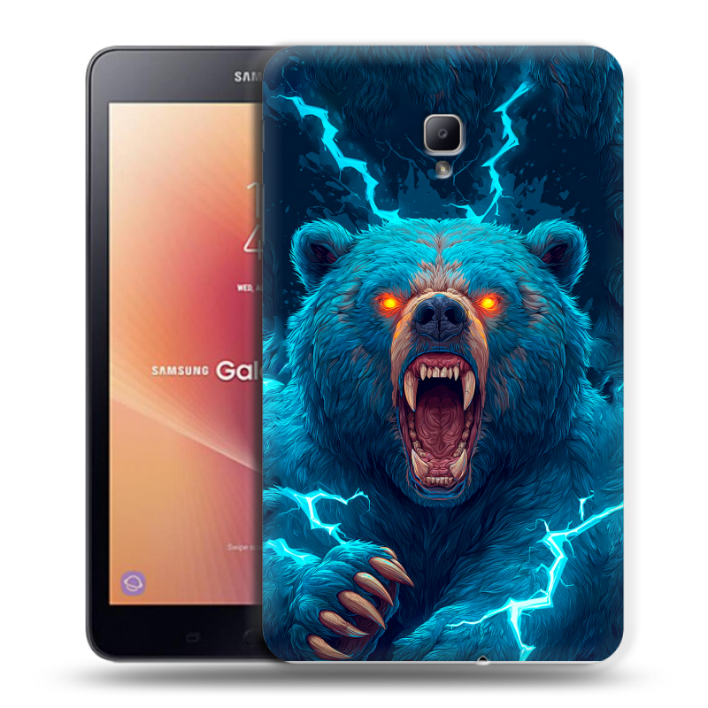 Силиконовый чехол на Samsung Galaxy Tab A 8.0 (2017) с принтом Медведь Силиконовый чехол на Samsung Galaxy Tab A 8.0 (2017) с принтом Медведь