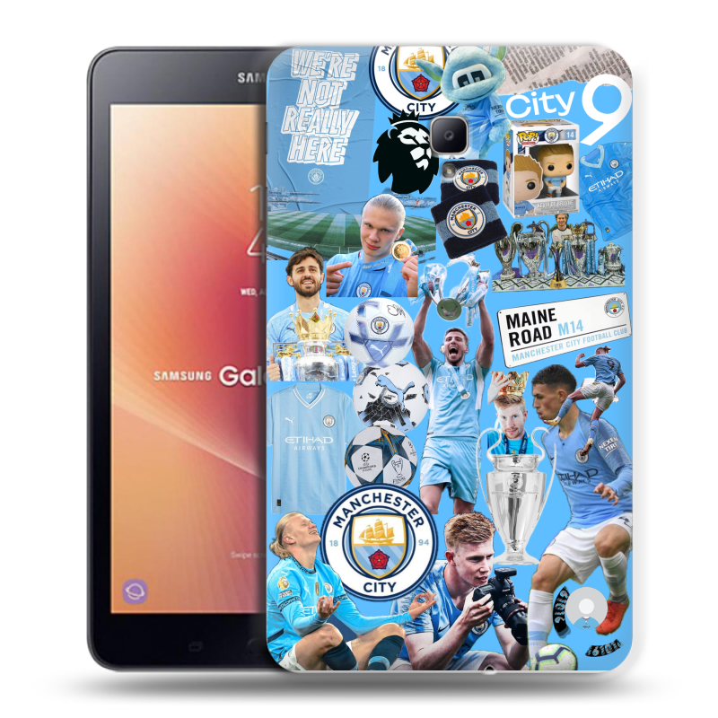 Силиконовый чехол на Samsung Galaxy Tab A 8.0 (2017) с принтом Man City Манчестер Сити Силиконовый чехол на Samsung Galaxy Tab A 8.0 (2017) с принтом Man City Манчестер Сити