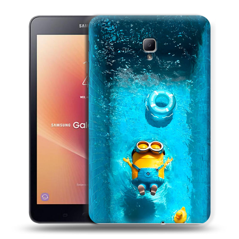 Силиконовый чехол на Samsung Galaxy Tab A 8.0 (2017) с принтом Миньоны Силиконовый чехол на Samsung Galaxy Tab A 8.0 (2017) с принтом Миньоны