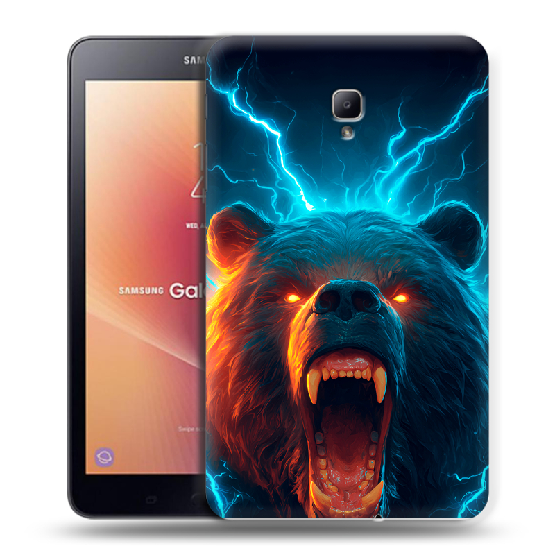 Силиконовый чехол на Samsung Galaxy Tab A 8.0 (2017) с принтом Медведь Силиконовый чехол на Samsung Galaxy Tab A 8.0 (2017) с принтом Медведь