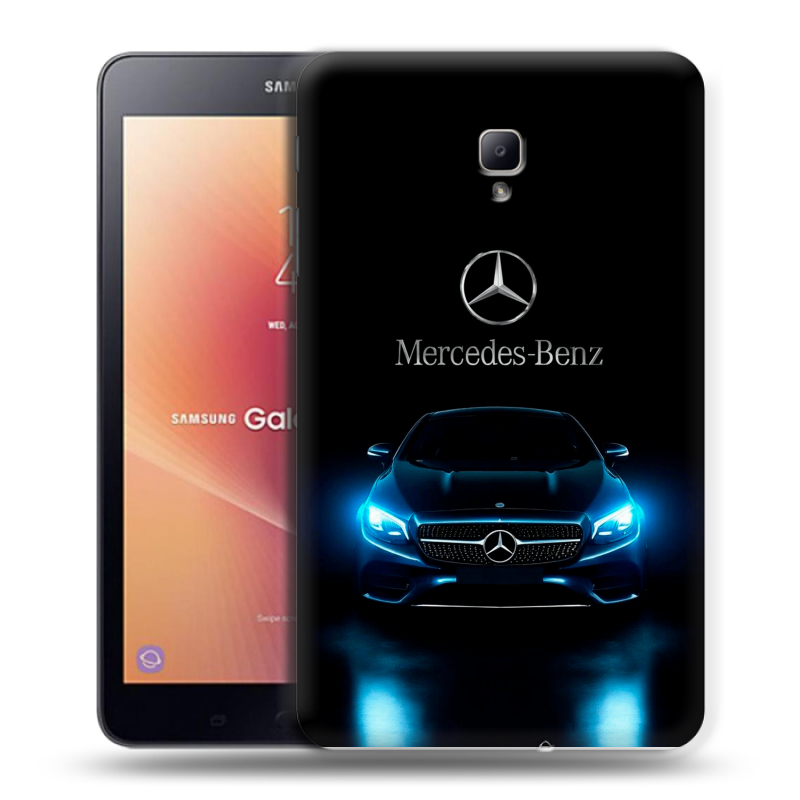Силиконовый чехол на Samsung Galaxy Tab A 8.0 (2017) с принтом Mercedes Мерседес Силиконовый чехол на Samsung Galaxy Tab A 8.0 (2017) с принтом Mercedes Мерседес