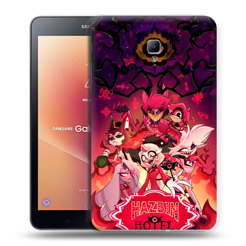 Силиконовый чехол на Samsung Galaxy Tab A 8.0 (2017) с принтом Hazbin Hotel Отель Хазбин Силиконовый чехол на Samsung Galaxy Tab A 8.0 (2017) с принтом Hazbin Hotel Отель Хазбин