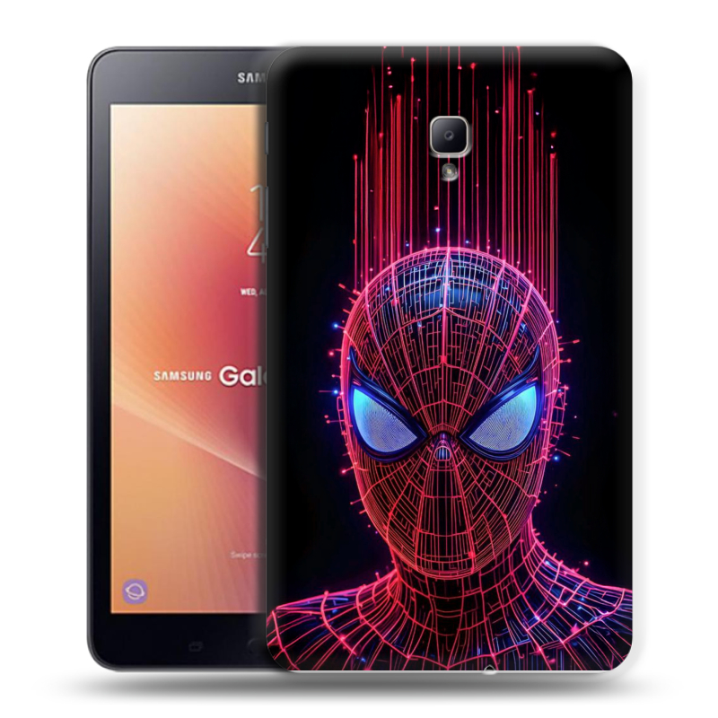 Силиконовый чехол на Samsung Galaxy Tab A 8.0 (2017) с принтом Spiderman Человек паук Силиконовый чехол на Samsung Galaxy Tab A 8.0 (2017) с принтом Spiderman Человек паук