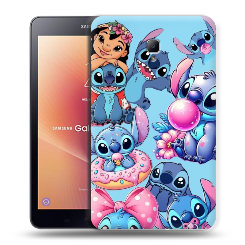 Силиконовый чехол на Samsung Galaxy Tab A 8.0 (2017) с принтом Лило и Стич Силиконовый чехол на Samsung Galaxy Tab A 8.0 (2017) с принтом Лило и Стич