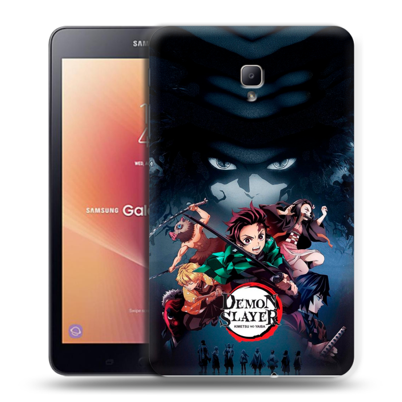 Силиконовый чехол на Samsung Galaxy Tab A 8.0 (2017) с принтом Demon Slayer Клинок рассекающий демонов Силиконовый чехол на Samsung Galaxy Tab A 8.0 (2017) с принтом Demon Slayer Клинок рассекающий демонов