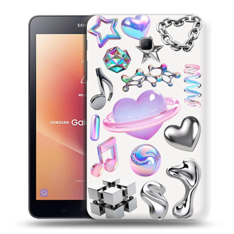 Силиконовый чехол на Samsung Galaxy Tab A 8.0 (2017) с принтом Y2K Силиконовый чехол на Samsung Galaxy Tab A 8.0 (2017) с принтом Y2K
