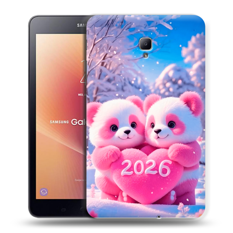 Силиконовый чехол на Samsung Galaxy Tab A 8.0 (2017) с принтом Новый год Силиконовый чехол на Samsung Galaxy Tab A 8.0 (2017) с принтом Новый год
