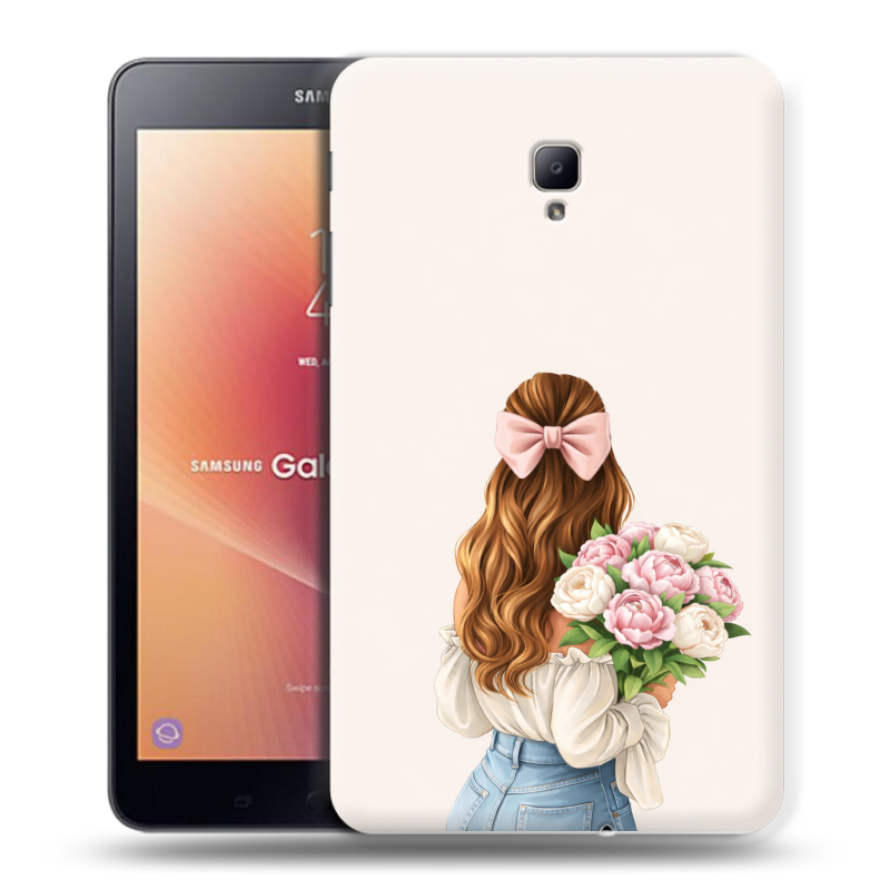 Силиконовый чехол на Samsung Galaxy Tab A 8.0 (2017) с принтом женский Силиконовый чехол на Samsung Galaxy Tab A 8.0 (2017) с принтом женский