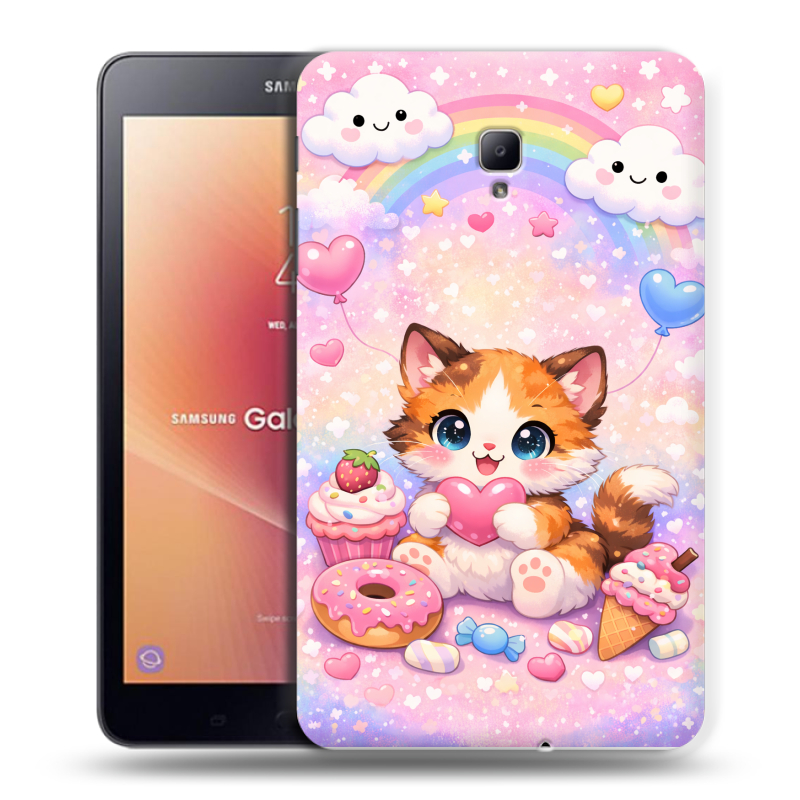 Силиконовый чехол на Samsung Galaxy Tab A 8.0 (2017) с принтом для девочек Силиконовый чехол на Samsung Galaxy Tab A 8.0 (2017) с принтом для девочек