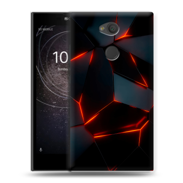 Пластиковый чехол на Sony Xperia L2 с принтом Яркие абстракции
