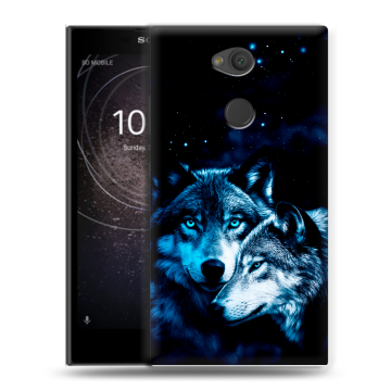 Пластиковый чехол на Sony Xperia L2 с принтом Волки Пластиковый чехол на Sony Xperia L2 с принтом Волки