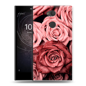 Пластиковый чехол на Sony Xperia L2 с принтом Цветы розы