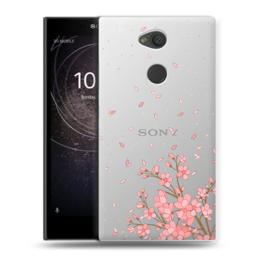 Пластиковый чехол на Sony Xperia L2 с принтом Ветка сакуры Пластиковый чехол на Sony Xperia L2 с принтом Ветка сакуры