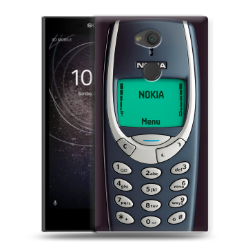 Пластиковый чехол на Sony Xperia L2 с принтом Старый телефон Пластиковый чехол на Sony Xperia L2 с принтом Старый телефон