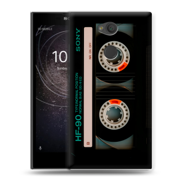 Пластиковый чехол на Sony Xperia L2 с принтом Кассета