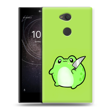 Пластиковый чехол на Sony Xperia L2 с принтом Лягушенок Пластиковый чехол на Sony Xperia L2 с принтом Лягушенок