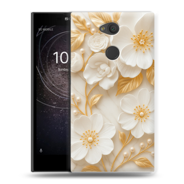 Пластиковый чехол на Sony Xperia L2 с принтом Цветы