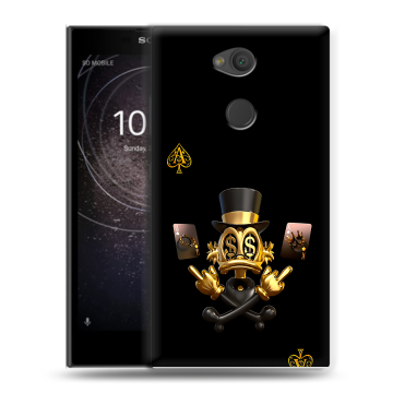 Пластиковый чехол на Sony Xperia L2 с принтом Золотой скрудж макдак