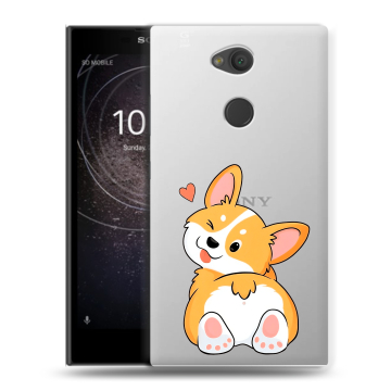 Пластиковый чехол на Sony Xperia L2 с принтом Корги Пластиковый чехол на Sony Xperia L2 с принтом Корги