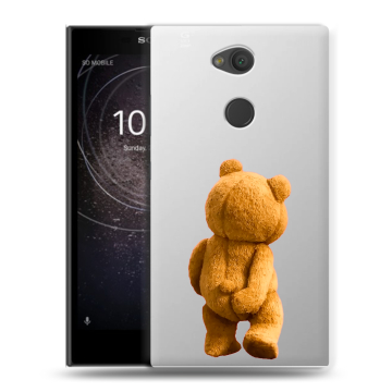 Пластиковый чехол на Sony Xperia L2 с принтом Медведь