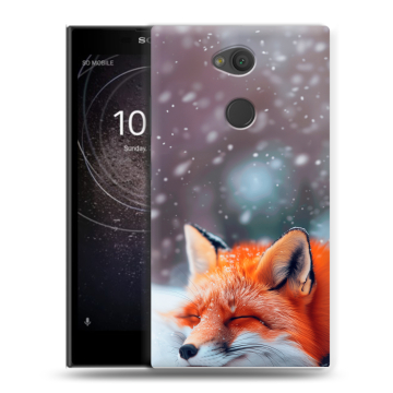Пластиковый чехол на Sony Xperia L2 с принтом лиса Пластиковый чехол на Sony Xperia L2 с принтом лиса