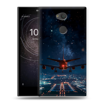 Пластиковый чехол на Sony Xperia L2 с принтом самолет Пластиковый чехол на Sony Xperia L2 с принтом самолет