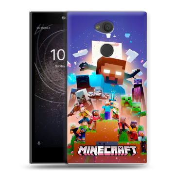 Пластиковый чехол на Sony Xperia L2 с принтом Майнкрафт Minecraft Пластиковый чехол на Sony Xperia L2 с принтом Майнкрафт Minecraft