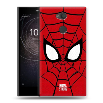 Пластиковый чехол на Sony Xperia L2 с принтом человек паук spiderman Пластиковый чехол на Sony Xperia L2 с принтом человек паук spiderman