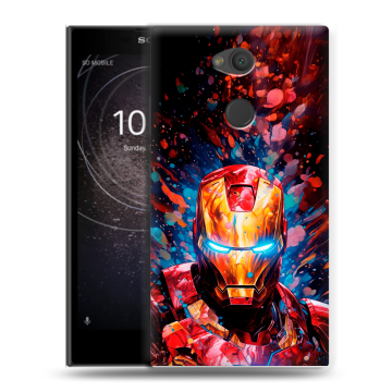 Пластиковый чехол на Sony Xperia L2 с принтом Железный человек Ironman Пластиковый чехол на Sony Xperia L2 с принтом Железный человек Ironman