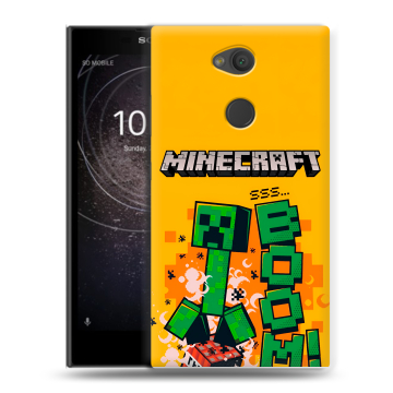 Пластиковый чехол на Sony Xperia L2 с принтом Майнкрафт Minecraft Пластиковый чехол на Sony Xperia L2 с принтом Майнкрафт Minecraft