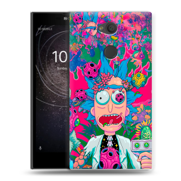 Пластиковый чехол на Sony Xperia L2 с принтом Рик и Морти Rick Morty Пластиковый чехол на Sony Xperia L2 с принтом Рик и Морти Rick Morty