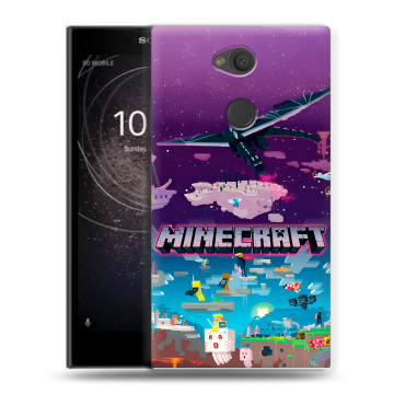 Пластиковый чехол на Sony Xperia L2 с принтом Майнкрафт Minecraft Пластиковый чехол на Sony Xperia L2 с принтом Майнкрафт Minecraft
