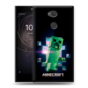 Пластиковый чехол на Sony Xperia L2 с принтом Майнкрафт Minecraft Пластиковый чехол на Sony Xperia L2 с принтом Майнкрафт Minecraft