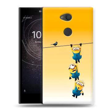 Пластиковый чехол на Sony Xperia L2 с принтом Миньоны Пластиковый чехол на Sony Xperia L2 с принтом Миньоны
