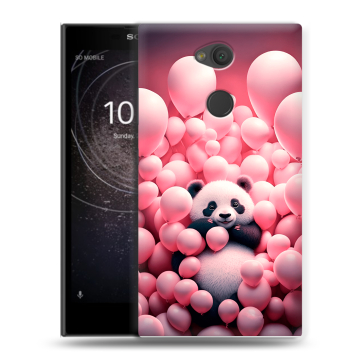 Пластиковый чехол на Sony Xperia L2 с принтом Панда Пластиковый чехол на Sony Xperia L2 с принтом Панда