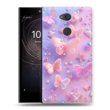Пластиковый чехол на Sony Xperia L2 с принтом Бабочки