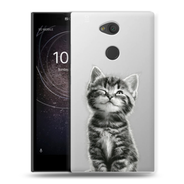 Пластиковый чехол на Sony Xperia L2 с принтом Котенок Пластиковый чехол на Sony Xperia L2 с принтом Котенок
