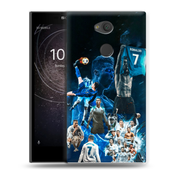 Пластиковый чехол на Sony Xperia L2 с принтом Реал Роналдо Пластиковый чехол на Sony Xperia L2 с принтом Реал Роналдо