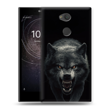 Пластиковый чехол на Sony Xperia L2 с принтом Волк