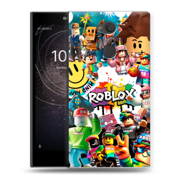 Пластиковый чехол на Sony Xperia L2 с принтом Roblox Роблокс Пластиковый чехол на Sony Xperia L2 с принтом Roblox Роблокс