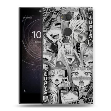 Пластиковый чехол на Sony Xperia L2 с принтом Ahegao Ахегао Аниме Пластиковый чехол на Sony Xperia L2 с принтом Ahegao Ахегао Аниме