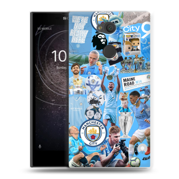 Пластиковый чехол на Sony Xperia L2 с принтом Man City Манчестер Сити Пластиковый чехол на Sony Xperia L2 с принтом Man City Манчестер Сити