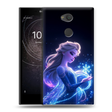 Пластиковый чехол на Sony Xperia L2 с принтом Холодное сердце Frozen Пластиковый чехол на Sony Xperia L2 с принтом Холодное сердце Frozen