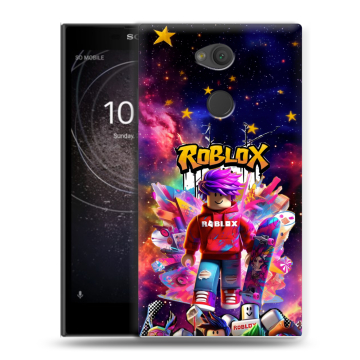 Пластиковый чехол на Sony Xperia L2 с принтом Roblox Роблокс Пластиковый чехол на Sony Xperia L2 с принтом Roblox Роблокс