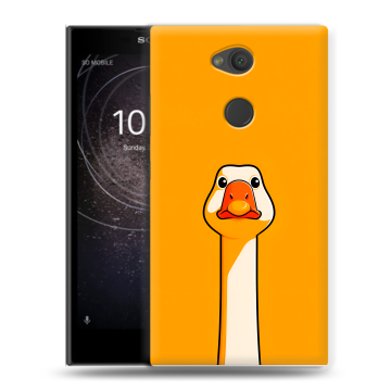 Пластиковый чехол на Sony Xperia L2 с принтом Смешная утка Пластиковый чехол на Sony Xperia L2 с принтом Смешная утка