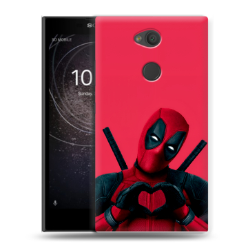 Пластиковый чехол на Sony Xperia L2 с принтом Дедпул Deadpool Пластиковый чехол на Sony Xperia L2 с принтом Дедпул Deadpool