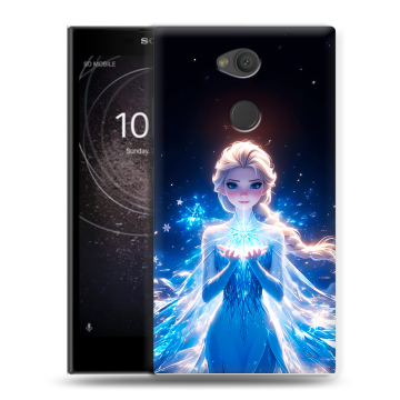 Пластиковый чехол на Sony Xperia L2 с принтом Холодное сердце Frozen