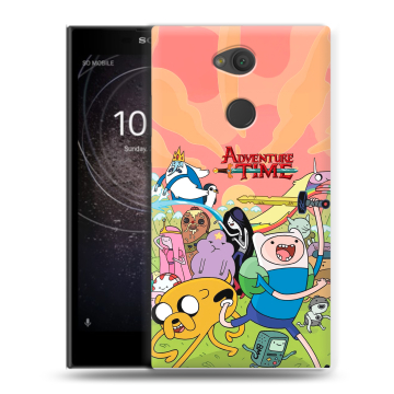 Пластиковый чехол на Sony Xperia L2 с принтом Adventure time Время приключений Пластиковый чехол на Sony Xperia L2 с принтом Adventure time Время приключений