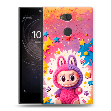Пластиковый чехол на Sony Xperia L2 с принтом Labubu Лабубу
