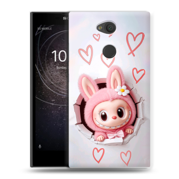 Пластиковый чехол на Sony Xperia L2 с принтом Labubu Лабубу